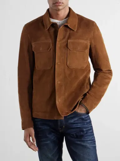 Tom Ford Panelled Suede Jacket - Men | Thumbnail 3 Tom Ford Panelled Suede Jacket - Men | Thumbnail 3