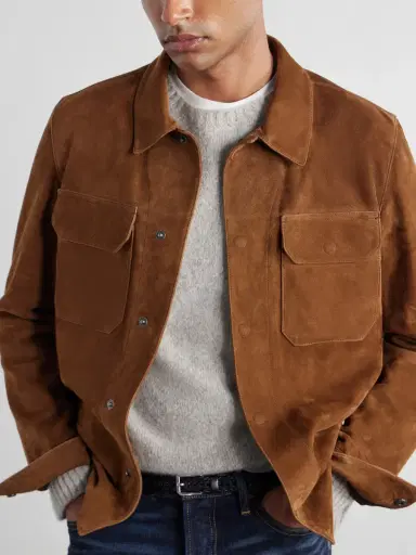 Tom Ford Panelled Suede Jacket - Men | Thumbnail 5 Tom Ford Panelled Suede Jacket - Men | Thumbnail 5