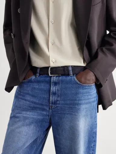 Zegna 3cm Suede Belt - Men | Thumbnail 2 Zegna 3cm Suede Belt - Men | Thumbnail 2
