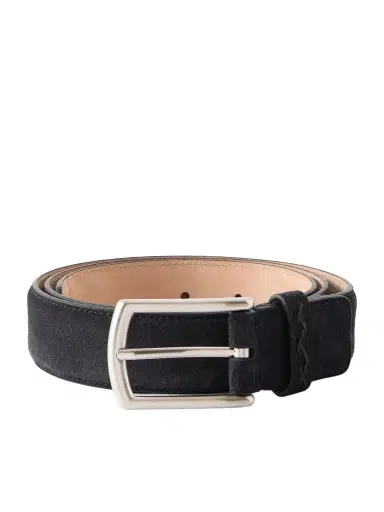 Zegna 3cm Suede Belt - Men | Thumbnail 1 Zegna 3cm Suede Belt - Men | Thumbnail 1