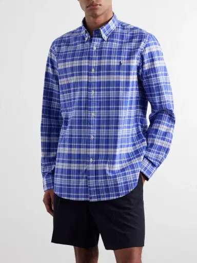 Polo Ralph Lauren Logo-Embroidered Checked Cotton Shirt - Men | Thumbnail 3 Polo Ralph Lauren Logo-Embroidered Checked Cotton Shirt - Men | Thumbnail 3