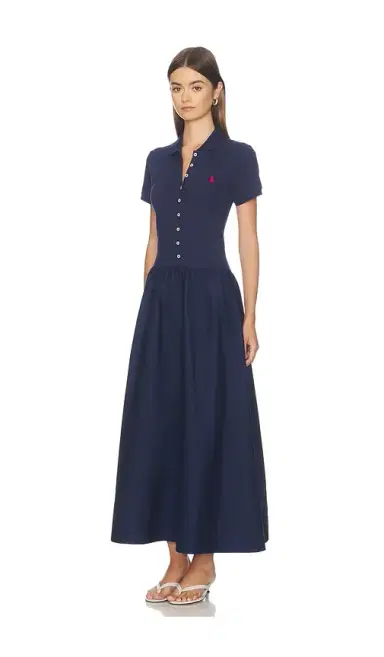Polo Ralph Lauren Poplin Collared Short Sleeve A Line Dresses | Thumbnail 2 Polo Ralph Lauren Poplin Collared Short Sleeve A Line Dresses | Thumbnail 2