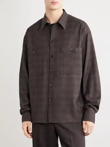 Dolce & Gabbana Sartoriale Checked Wool-Blend Shirt - Men | Thumbnail 3 Dolce & Gabbana Sartoriale Checked Wool-Blend Shirt - Men | Thumbnail 3