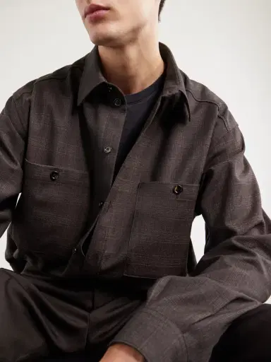 Dolce & Gabbana Sartoriale Checked Wool-Blend Shirt - Men | Thumbnail 5 Dolce & Gabbana Sartoriale Checked Wool-Blend Shirt - Men | Thumbnail 5