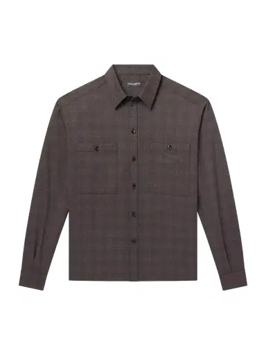 Dolce & Gabbana Sartoriale Checked Wool-Blend Shirt - Men | Thumbnail 1 Dolce & Gabbana Sartoriale Checked Wool-Blend Shirt - Men | Thumbnail 1