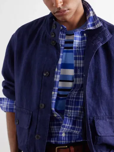 Polo Ralph Lauren Herringbone Linen Blouson - Men | Thumbnail 5 Polo Ralph Lauren Herringbone Linen Blouson - Men | Thumbnail 5