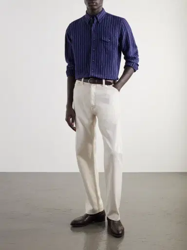 Polo Ralph Lauren Striped Linen Shirt - Men | Thumbnail 2 Polo Ralph Lauren Striped Linen Shirt - Men | Thumbnail 2
