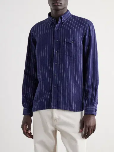 Polo Ralph Lauren Striped Linen Shirt - Men | Thumbnail 3 Polo Ralph Lauren Striped Linen Shirt - Men | Thumbnail 3
