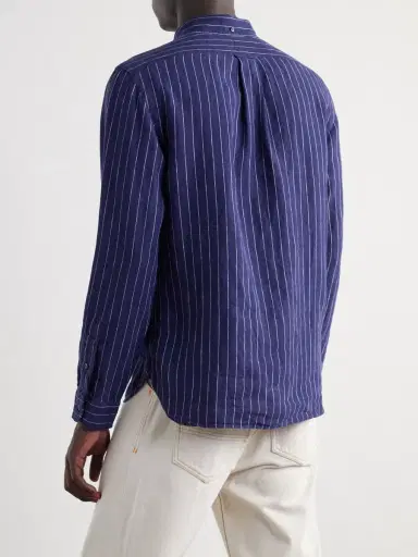 Polo Ralph Lauren Striped Linen Shirt - Men | Thumbnail 4 Polo Ralph Lauren Striped Linen Shirt - Men | Thumbnail 4