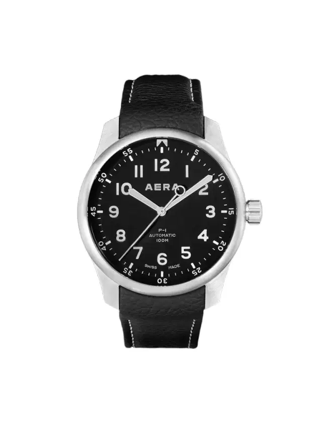 P-1 Pilot Automatic Stainless Steel Watch - Men P-1 Pilot Automatic Stainless Steel Watch - Men