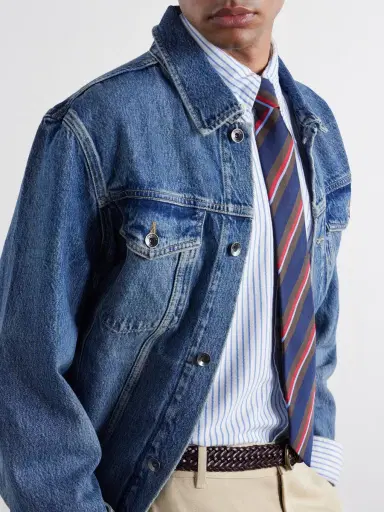 Polo Ralph Lauren Logo-Embroidered Striped Cotton Oxford Shirt - Men | Thumbnail 5 Polo Ralph Lauren Logo-Embroidered Striped Cotton Oxford Shirt - Men | Thumbnail 5