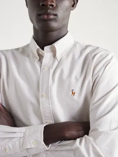 Polo Ralph Lauren Logo-Embroidered Striped Cotton Oxford Shirt - Men | Thumbnail 5 Polo Ralph Lauren Logo-Embroidered Striped Cotton Oxford Shirt - Men | Thumbnail 5