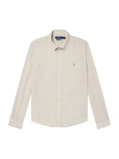 Polo Ralph Lauren Logo-Embroidered Striped Linen Shirt - Men | Thumbnail 1 Polo Ralph Lauren Logo-Embroidered Striped Linen Shirt - Men | Thumbnail 1