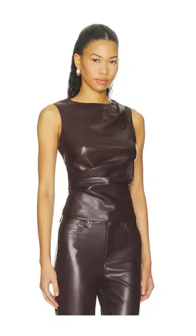 Joe's Jeans The Meg Faux Leather Top | Thumbnail 2 Joe's Jeans The Meg Faux Leather Top | Thumbnail 2