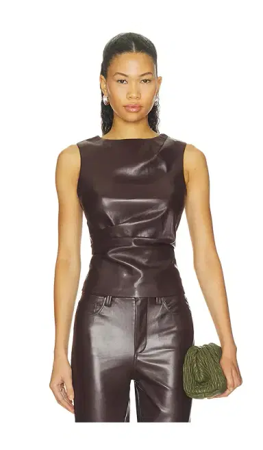 Joe's Jeans The Meg Faux Leather Top | Thumbnail 1 Joe's Jeans The Meg Faux Leather Top | Thumbnail 1