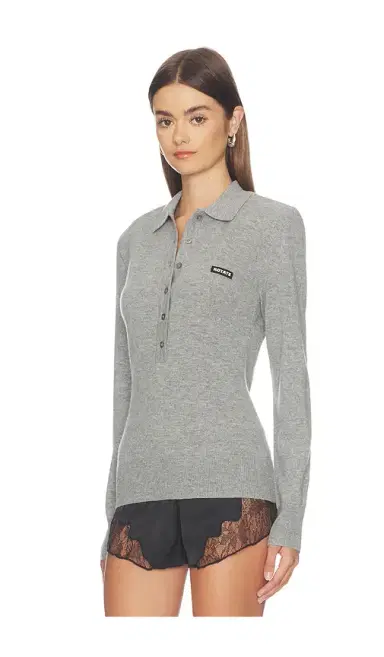 ROTATE Wool Longleeve Polo | Thumbnail 2 ROTATE Wool Longleeve Polo | Thumbnail 2