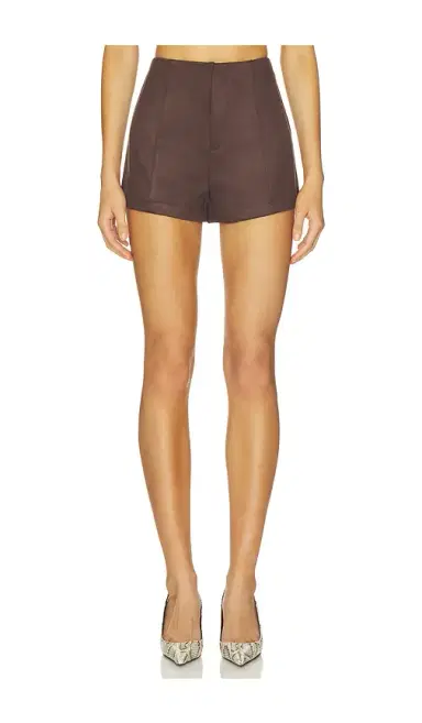 Elodie the Label Marais Faux Suede Shorts | Thumbnail 1 Elodie the Label Marais Faux Suede Shorts | Thumbnail 1