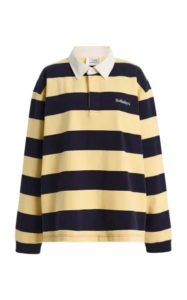 Frame x Sotheby's Rugby Cotton Polo Shirt | Thumbnail 1 Frame x Sotheby's Rugby Cotton Polo Shirt | Thumbnail 1