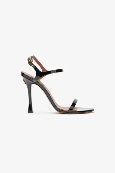 Roberto Cavalli Black Patent Leather Sandal With RC Monogram | Thumbnail 2 Roberto Cavalli Black Patent Leather Sandal With RC Monogram | Thumbnail 2