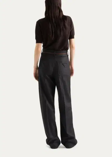 Prada Turtleneck Superfine Cashmere Short-Sleeve Sweater | Thumbnail 3 Prada Turtleneck Superfine Cashmere Short-Sleeve Sweater | Thumbnail 3