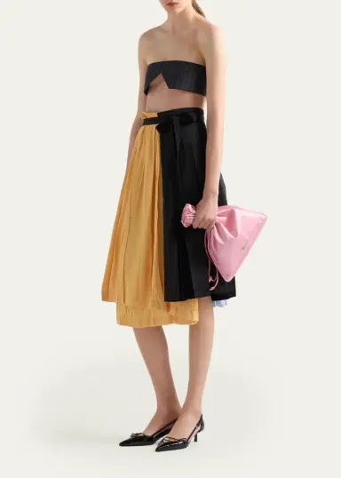 Prada Wish Silk Duchesse Drawstring Pouch Bag | Thumbnail 5 Prada Wish Silk Duchesse Drawstring Pouch Bag | Thumbnail 5