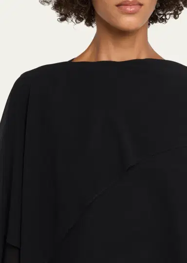 Maison Margiela Asymmetric Draped Chiffon Top | Thumbnail 5 Maison Margiela Asymmetric Draped Chiffon Top | Thumbnail 5