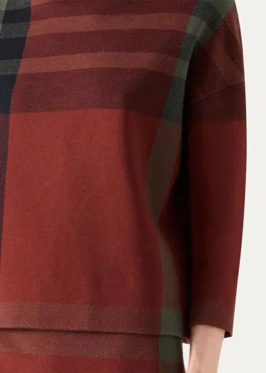 Akris punto Jacquard Check Boxy Sweater | Thumbnail 5 Akris punto Jacquard Check Boxy Sweater | Thumbnail 5