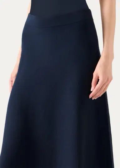 Akris punto Stretch-Wool A-Line Midi Skirt | Thumbnail 5 Akris punto Stretch-Wool A-Line Midi Skirt | Thumbnail 5