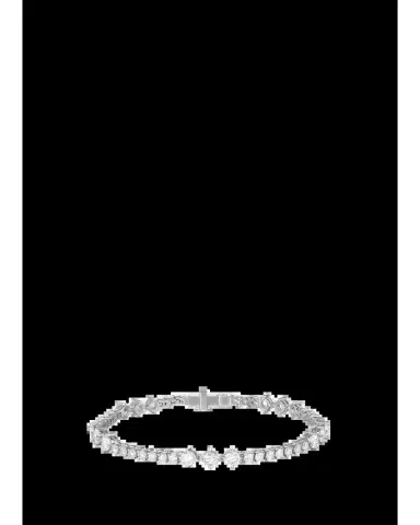 Melissa Kaye 18K White Gold Stella Triplet Station Diamond Tennis Bracelet | Thumbnail 2 Melissa Kaye 18K White Gold Stella Triplet Station Diamond Tennis Bracelet | Thumbnail 2
