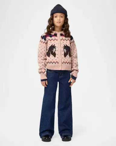 Molo Kid's Galaxy Fair Isle Cardigan Sweater, Size 2-6 | Thumbnail 2 Molo Kid's Galaxy Fair Isle Cardigan Sweater, Size 2-6 | Thumbnail 2