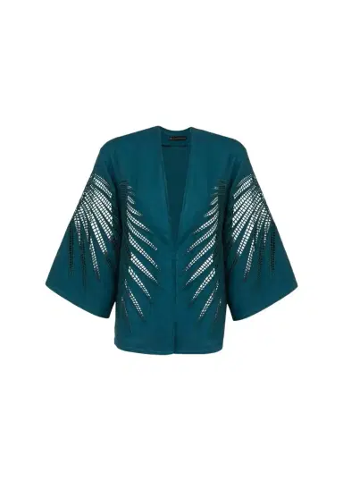 Vix Danna Eyelet Embroidered Kimono Coverup | Thumbnail 1 Vix Danna Eyelet Embroidered Kimono Coverup | Thumbnail 1