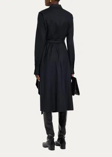 Lafayette 148 New York Wool Wrap Midi Shirtdress | Thumbnail 3 Lafayette 148 New York Wool Wrap Midi Shirtdress | Thumbnail 3