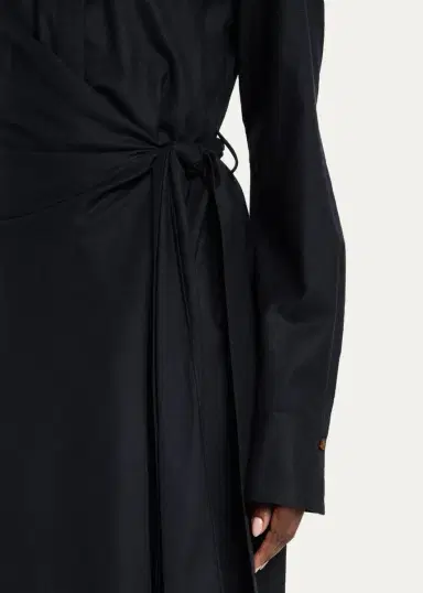 Lafayette 148 New York Wool Wrap Midi Shirtdress | Thumbnail 5 Lafayette 148 New York Wool Wrap Midi Shirtdress | Thumbnail 5