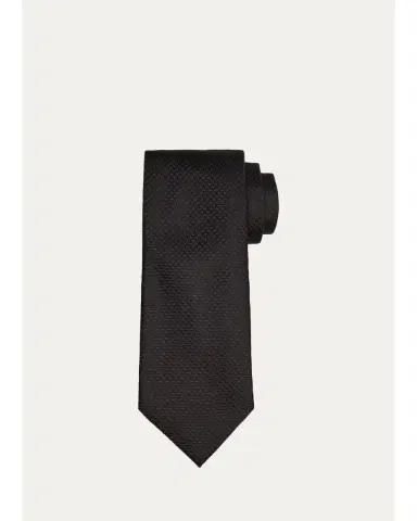 Tom Ford Men's Micro-Cross Silk Tie | Thumbnail 3 Tom Ford Men's Micro-Cross Silk Tie | Thumbnail 3