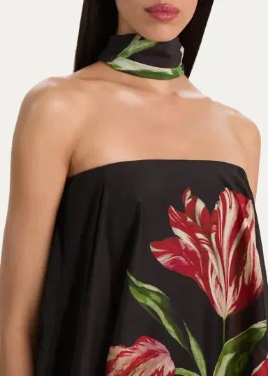 Alice + Olivia Maricela Floral Scarf Maxi Dress | Thumbnail 5 Alice + Olivia Maricela Floral Scarf Maxi Dress | Thumbnail 5