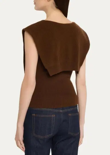 Cara Cara Ember Fitted V-Neck Combo Top | Thumbnail 3 Cara Cara Ember Fitted V-Neck Combo Top | Thumbnail 3