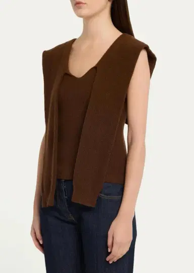 Cara Cara Ember Fitted V-Neck Combo Top | Thumbnail 4 Cara Cara Ember Fitted V-Neck Combo Top | Thumbnail 4