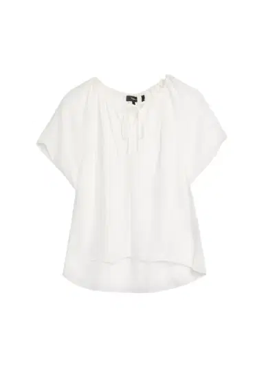 Theory Draped Front-Tie Blouse | Thumbnail 1 Theory Draped Front-Tie Blouse | Thumbnail 1