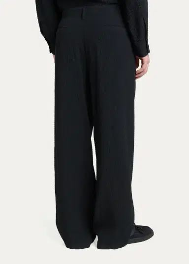Giorgio Armani Men's Wool-Blend Slim-Fit Trousers | Thumbnail 3 Giorgio Armani Men's Wool-Blend Slim-Fit Trousers | Thumbnail 3