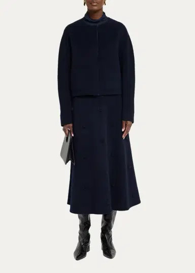 Lafayette 148 New York Crewneck Wool-Cashmere Jacket | Thumbnail 2 Lafayette 148 New York Crewneck Wool-Cashmere Jacket | Thumbnail 2