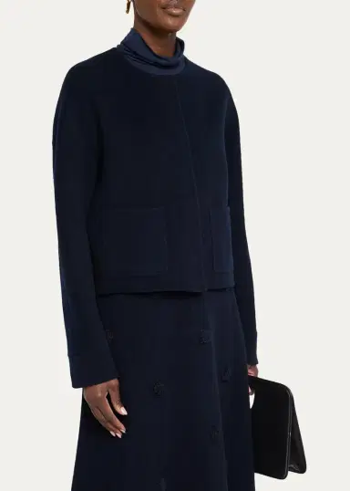 Lafayette 148 New York Crewneck Wool-Cashmere Jacket | Thumbnail 4 Lafayette 148 New York Crewneck Wool-Cashmere Jacket | Thumbnail 4