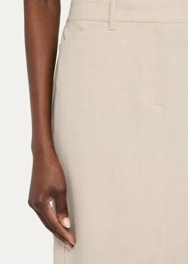 Lafayette 148 New York Stretch Wool Column Trouser Midi Skirt | Thumbnail 5 Lafayette 148 New York Stretch Wool Column Trouser Midi Skirt | Thumbnail 5
