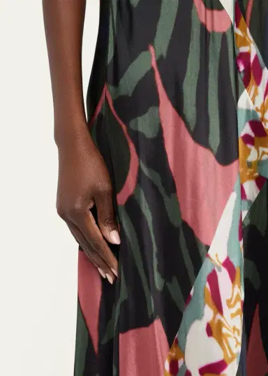 Dries Van Noten Dibelle Patchwork Satin Midi Slip Dress | Thumbnail 5 Dries Van Noten Dibelle Patchwork Satin Midi Slip Dress | Thumbnail 5