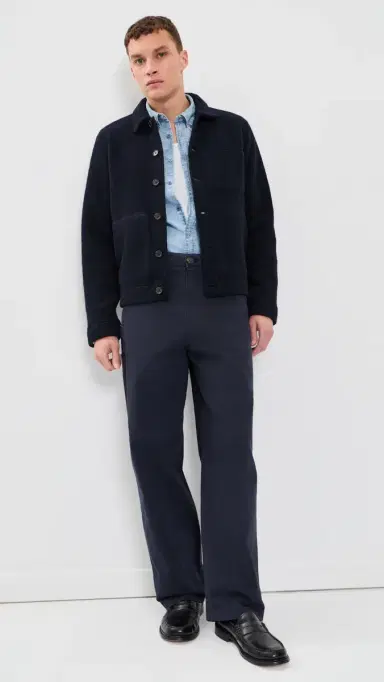 UNIVERSAL WORKS Wool Fleece Uniform Jacket Navy | Thumbnail 5 UNIVERSAL WORKS Wool Fleece Uniform Jacket Navy | Thumbnail 5