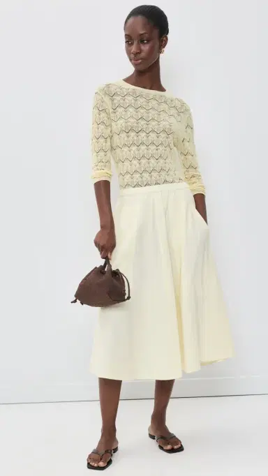 Vince Pocket Full Skirt un Petal | Thumbnail 5 Vince Pocket Full Skirt un Petal | Thumbnail 5