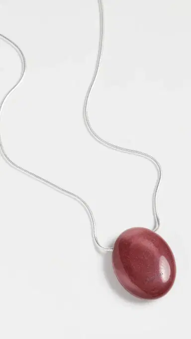 LIÉ STUDIO The Julia Necklace Silver Red Mookiate One Size | Thumbnail 4 LIÉ STUDIO The Julia Necklace Silver Red Mookiate One Size | Thumbnail 4