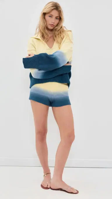 Solid & Striped The Cleo Shorts DANIH BUTTER / DEEP CANAL | Thumbnail 5 Solid & Striped The Cleo Shorts DANIH BUTTER / DEEP CANAL | Thumbnail 5