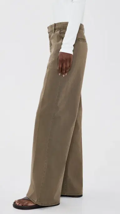Good American Low Slung Baggy Trousers Tea Bark | Thumbnail 4 Good American Low Slung Baggy Trousers Tea Bark | Thumbnail 4