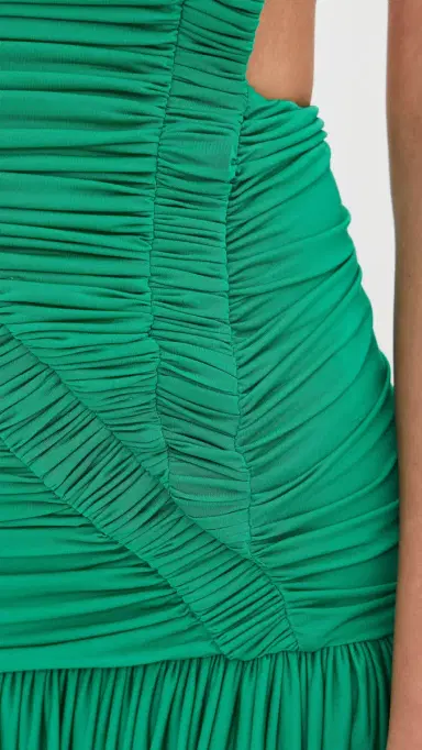 Christopher Esber Orion Separation Swept Gown Malachite | Thumbnail 6 Christopher Esber Orion Separation Swept Gown Malachite | Thumbnail 6