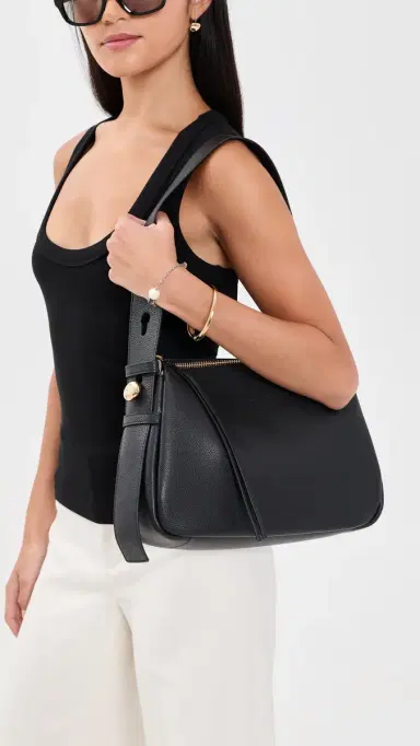 Tory Burch Romy Shoulder Bag Black One Size | Thumbnail 3 Tory Burch Romy Shoulder Bag Black One Size | Thumbnail 3